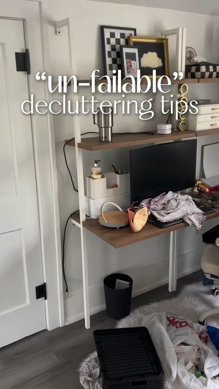 Decluttering done: the new year has begun!

Decluttering doesn’t have to feel overwhelming. Small intentional changes can lead to BIG results!   1️⃣ CHANGE YOUR DESIGN, NOT YOUR HABIT: If you’ve struggled with clutter forever, it’s time to stop fighting your habits and start designing your space to work with them.  💡 Example Problem: Shoes pile up in your entryway, and you’re constantly moving them to another storage area. ✨ Solution: Ditch the open-bottom console table and invest in a piece of furniture that conceals shoe storage right there. Form meets function!  2️⃣ START SMALL: Decluttering doesn’t have to happen all at once. Avoid overwhelm by breaking tasks into bite-sized chunks and setting a timer.  💡 Example: Pick one area, like a single drawer in your dresser, and give yourself 15 minutes to declutter. One win builds momentum for the next!  3️⃣ AVOID DECISION FATIGUE: Struggling to let go of items? instead of focusing on “keep, donate/sell, trash” which might make you feel bad about letting go of certain items, change the wording: 1.	What do you use: ALL THE TIME? 2.	What do you use: LEAST? 3.	What do you use: NOT AT ALL?  ✨ Pro Tip: Use the “90/90 Rule.” If you haven’t used something in the past 90 days and won’t in the next 90, let it go (seasonal items excluded).  4️⃣ LET YOUR STORAGE SPACE GUIDE YOUR LIMITS: You can only stay organized if your storage space matches your belongings amount. If it doesn’t fit neatly in your space, it’s time to let it go!  ✨ Pro Tip: Use the One In, One Out Rule. Every time you bring in something new, remove something old. To make this easy, keep a visible donate/sell bin nearby so unwanted items have a designated space until they’re gone.
 5️⃣ DESIGNATE “DUMP ZONES”: Daily clutter is inevitable, so work smarter, not harder. Create intentional spots for frequently used items to avoid mess piling up.  💡 Example: Place a catch-all basket near your entryway for keys, wallets, and sunglasses.  🔑 The key to lasting decluttering isn’t just getting rid of things—it’s creating systems that work for YOU and keeping them simple and functional. 
-
#declutter #decluttering #organization #declutteryourhome #organizationhacks