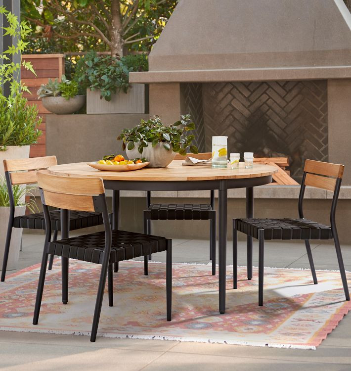Bayocean Outdoor Dining Collection, Round Table | Rejuvenation