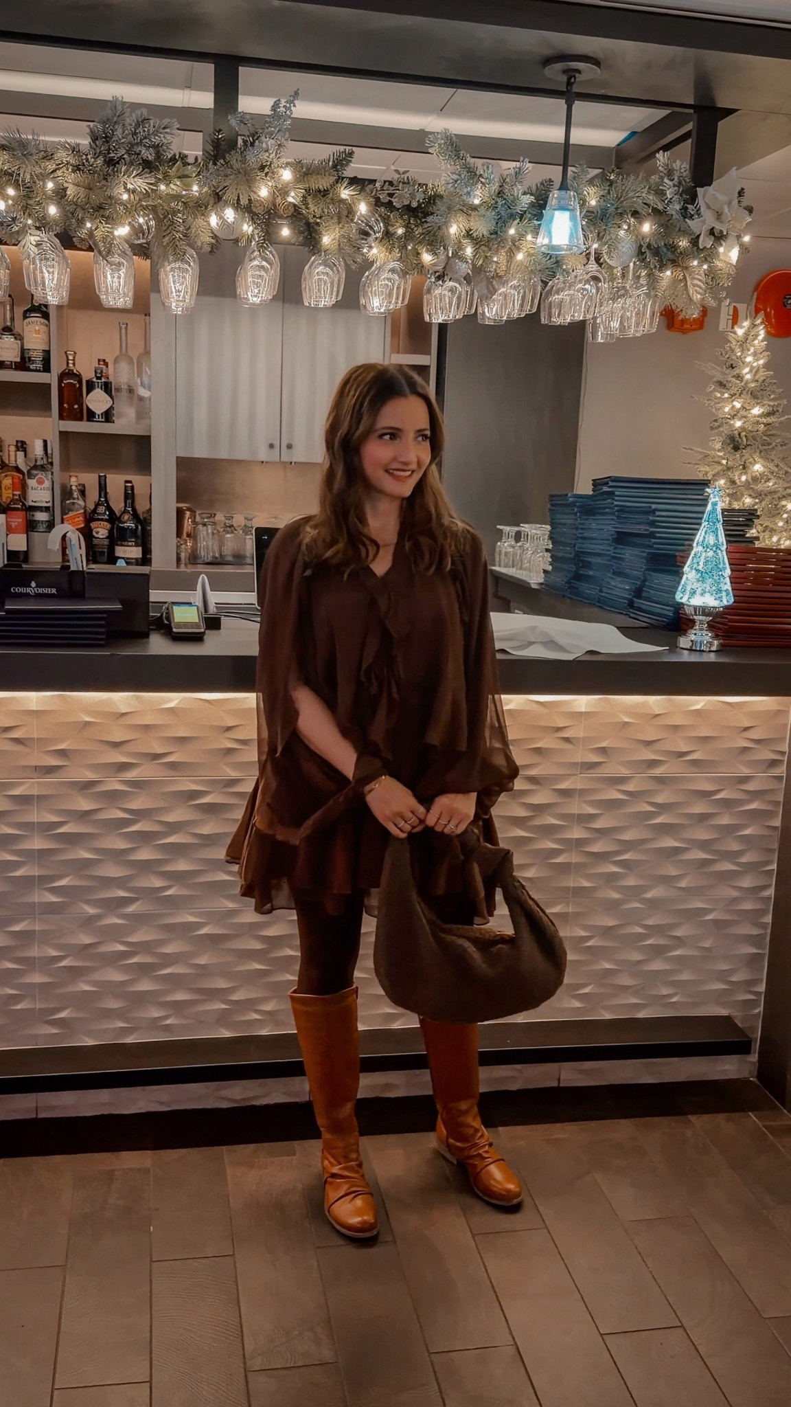 Brown Commense Mini Ruffle Dresss

#LTKworkwear #LTKcanada #LTKtravel