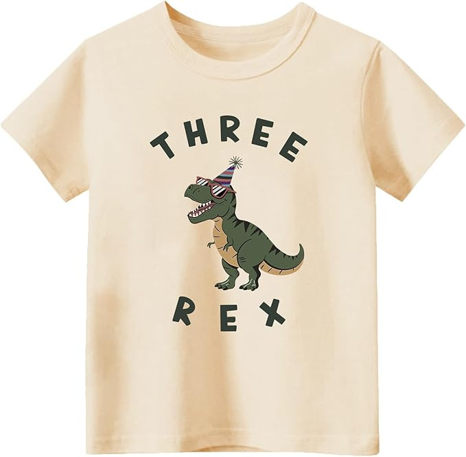Toddler Boys Girls 3rd Birthday Shirts for Baby Kids 3 Years Old Birthday Outfit for Party Short ... | Amazon (US)