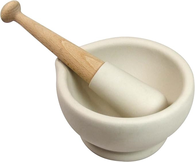 Milton Brook Unglazed Mortar and Pestle, 6-1/2-Inch Diameter | Amazon (US)
