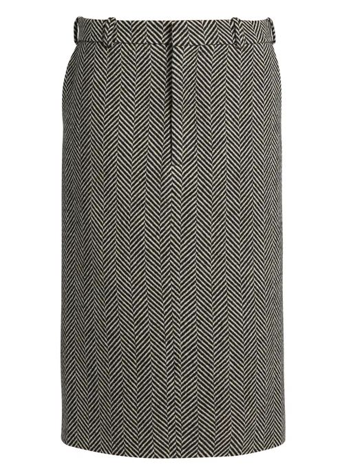 Herringbone wool pencil skirt | Raey | Matches (US)
