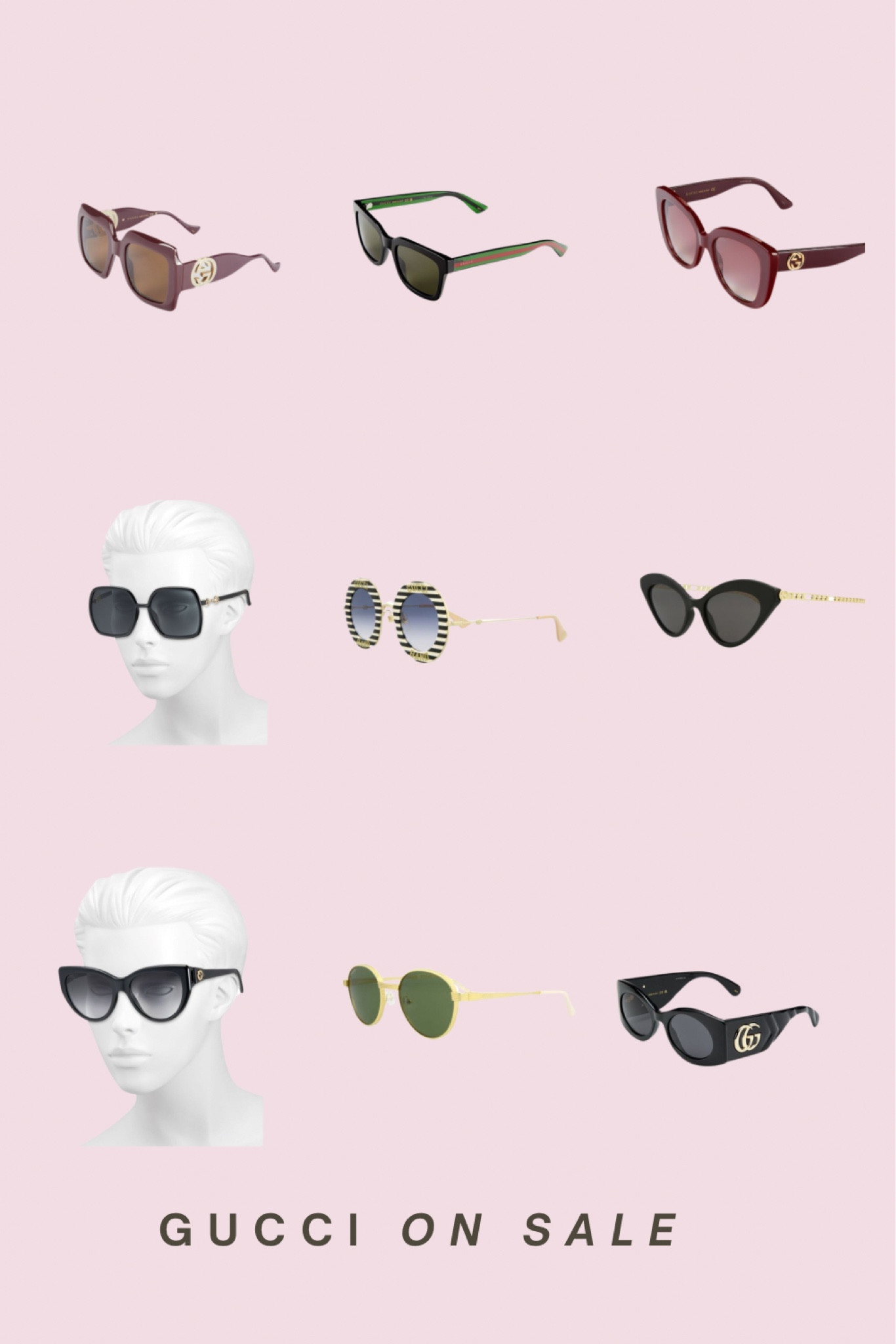 Sunglasses Gucci on sale. 54% off + buy one get one 50 % off with code: LETSGO

#LTKGiftGuide #LTKBeauty #LTKSaleAlert