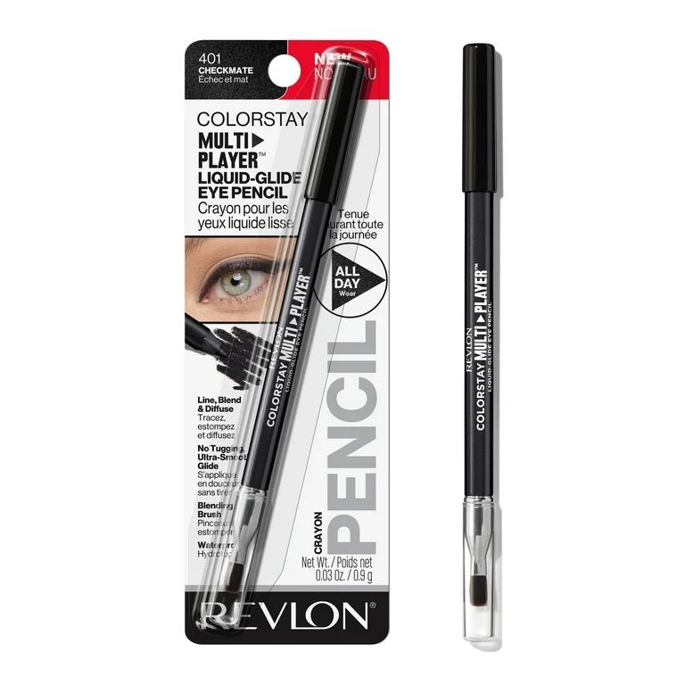 Revlon ColorStay Multiplayer Liquid-Glide Eye Pencil, Waterproof Eye Liner, 401 Checkmate, 0.03 o... | Walmart (US)