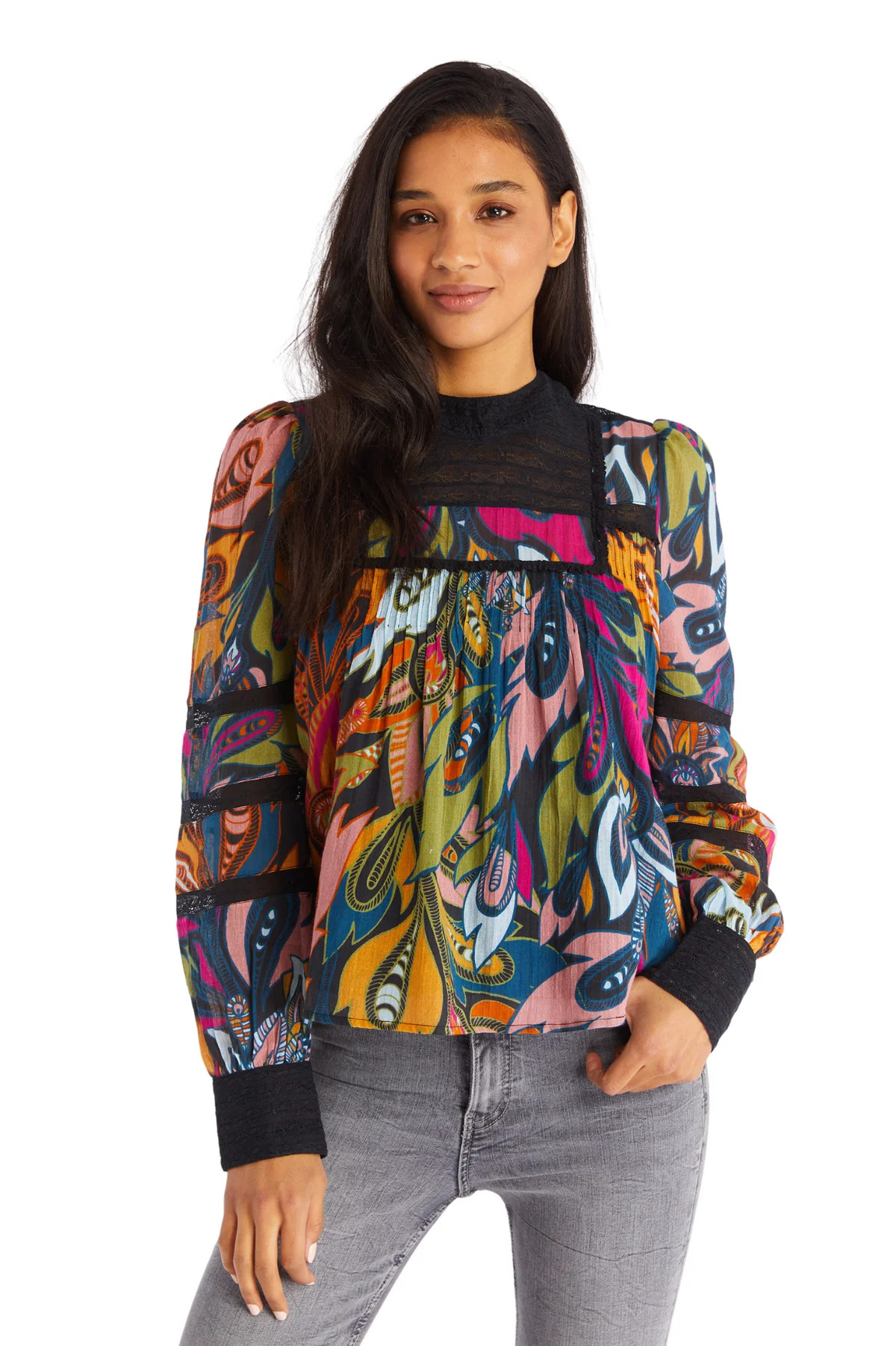 VERONICA BLOUSE - BOLD PAISLEY | ALLISON New York