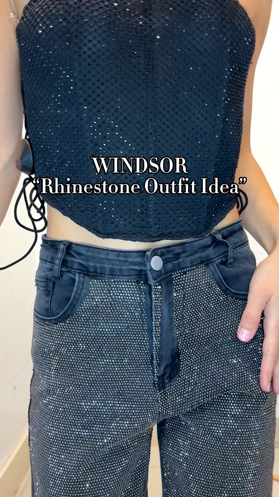 @windsorstore Rhinestone Outfit Idea🔗

#sparkly #rhinestones #outfit #windsor #glitter #matchingoutfits #rhinestonejeans #rhinestonetop #styleinspo #fashion #styletips 

#LTKSeasonal #LTKparties #LTKstyletip