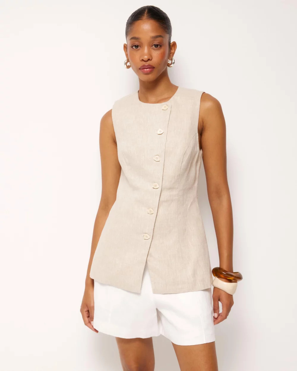 Longline Asymmetric Vest | THE ICONIC (AU & NZ)