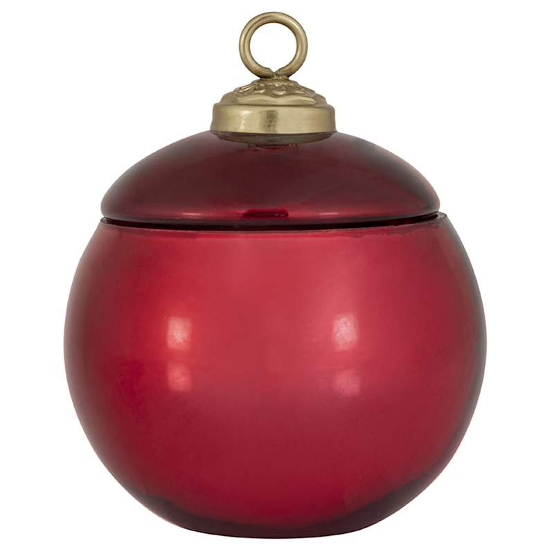 Glimmering Cranberry Apple Scented Ornament Candle, 7oz | At Home
