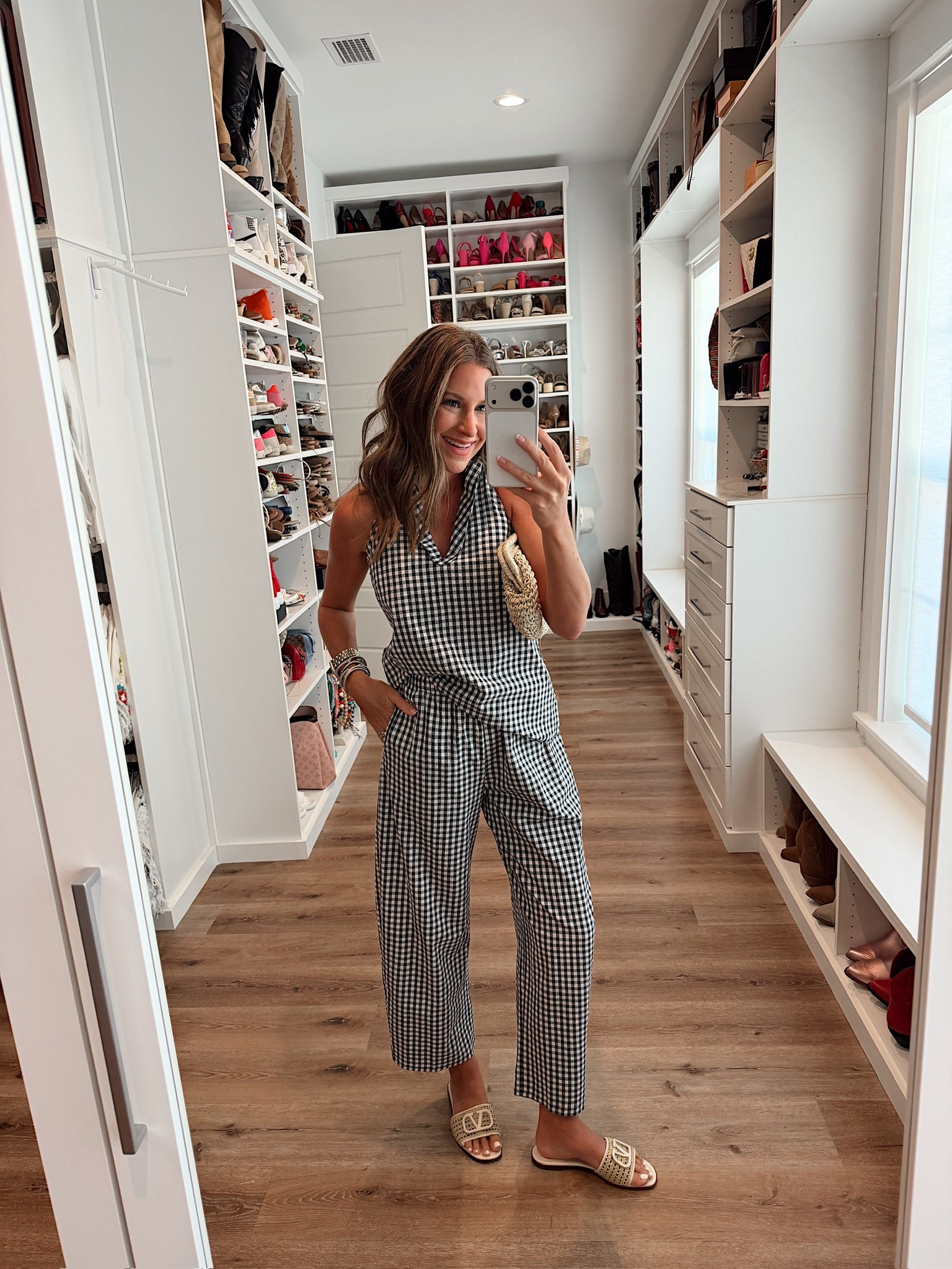 In a small set, clutch, sandals and accessories- fits tts.

#LTKootd #LTKgrwm #LTKSeasonal
