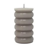 Mainstays Single Wick 3" x 5" Bubble Pillar Candle, Unscented, Taupe | Walmart (US)