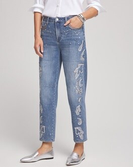Embellished Tapered Jeans | Chico's
