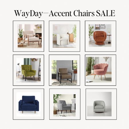 Accent chairs on sale for WayDay!