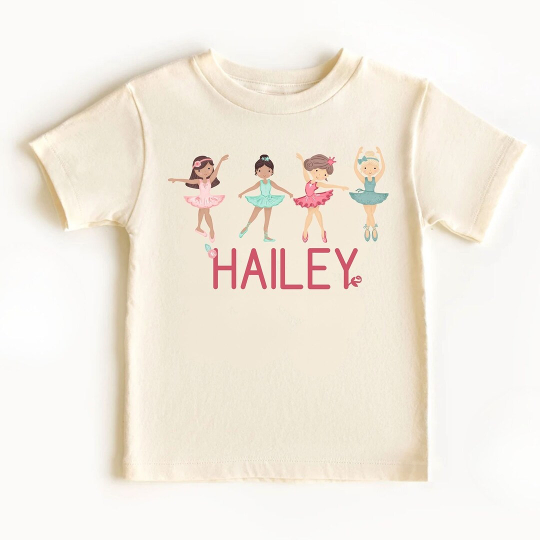 Personalized Ballet Toddler Shirt: Ballerina Kid's Gift - Etsy | Etsy (US)