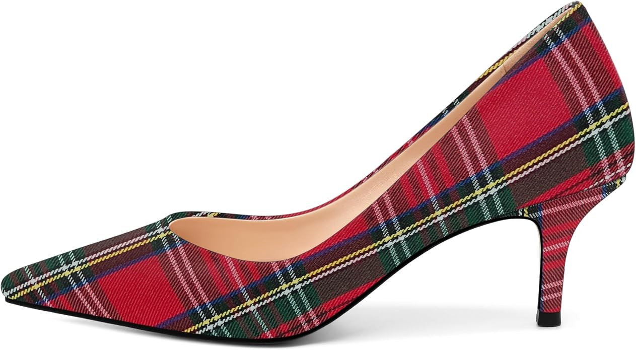 MOVINSTEPS Closed Pointed Toe Low Heels Pumps for Women Comfortable Classic Wedding Business Dres... | Amazon (US)