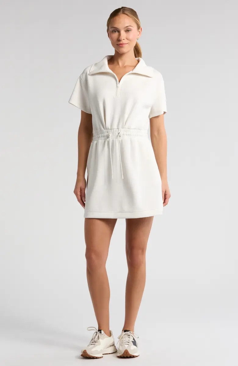 Zella Ultrasoft Knit Quarter Zip Dress | Nordstrom | Nordstrom