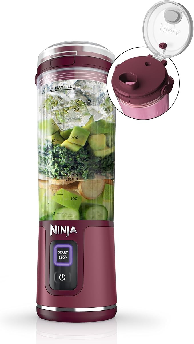 Ninja BC151CR Blast Portable Blender, Cordless, 18oz. Vessel, Personal Blender-for Shakes & Smoot... | Amazon (US)
