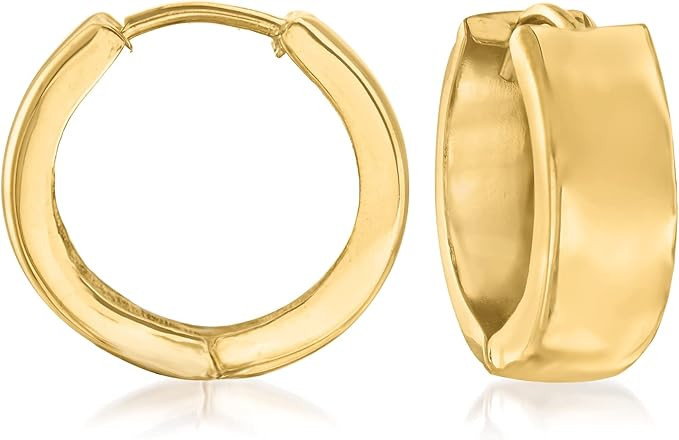 Ross-Simons Italian 18kt Yellow Gold Huggie Hoop Earrings | Amazon (US)