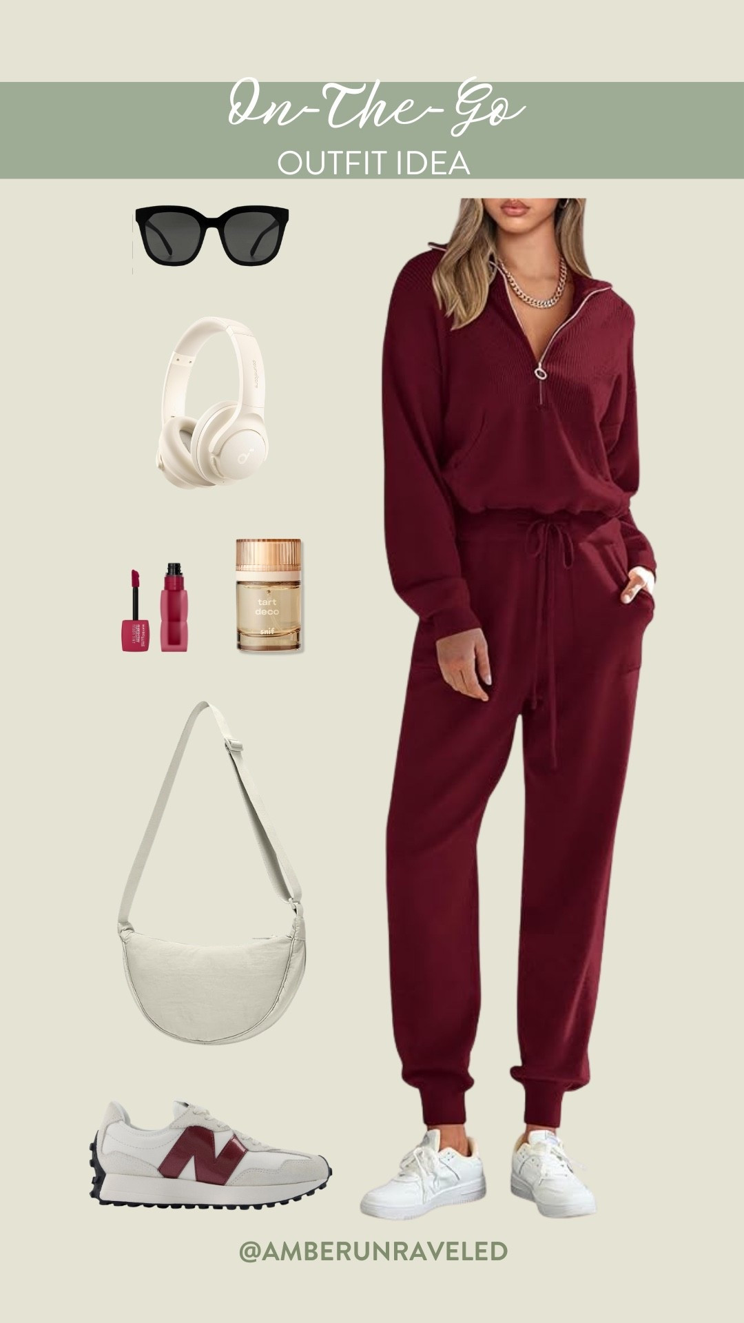 Errands to travel days? This comfy-chic matching set got you covered for that on-the-go look! Pair the look with stylish sneakers and headphones for a look that's effortlessly cool and completely comfortable. Don't forget a touch of lip tint and your go-to scent! 

everyday wear, weekend vibes, athleisure style, airport ootd, daily outfits, lounge wear, effortless style

#LTKFindsUnder50 #LTKTravel #LTKSeasonal