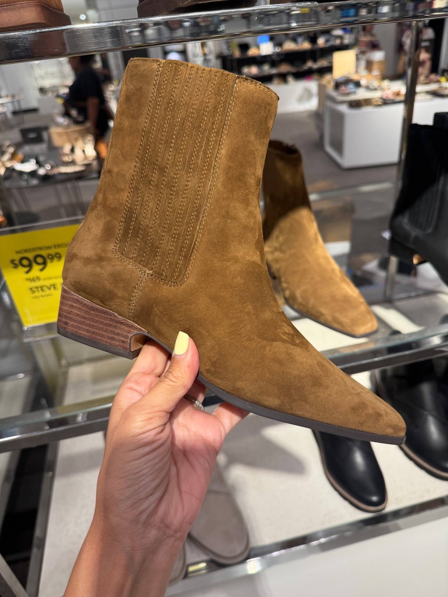 Came home with these. 
Beautiful and comfortable ! 
Nordstrom sale 
Steve Madden boots 

#LTKWorkwear #LTKShoeCrush #LTKSaleAlert