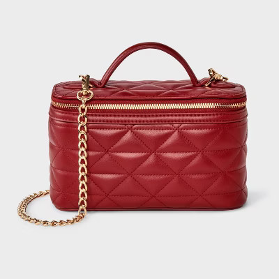 Quilted Vanity Crossbody Bag- A New Day™ Red | Target