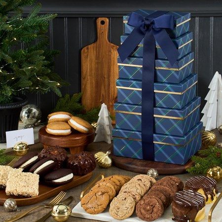 Season's Sweetest Treats Tower | GourmetGiftBaskets.com
