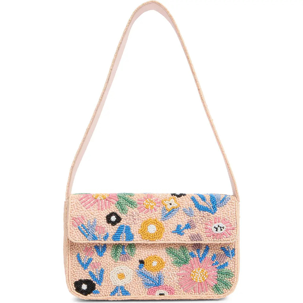 Collection XIIX Floral Beaded Shoulder Bag in Pink Multi at Nordstrom Rack | Nordstrom Rack