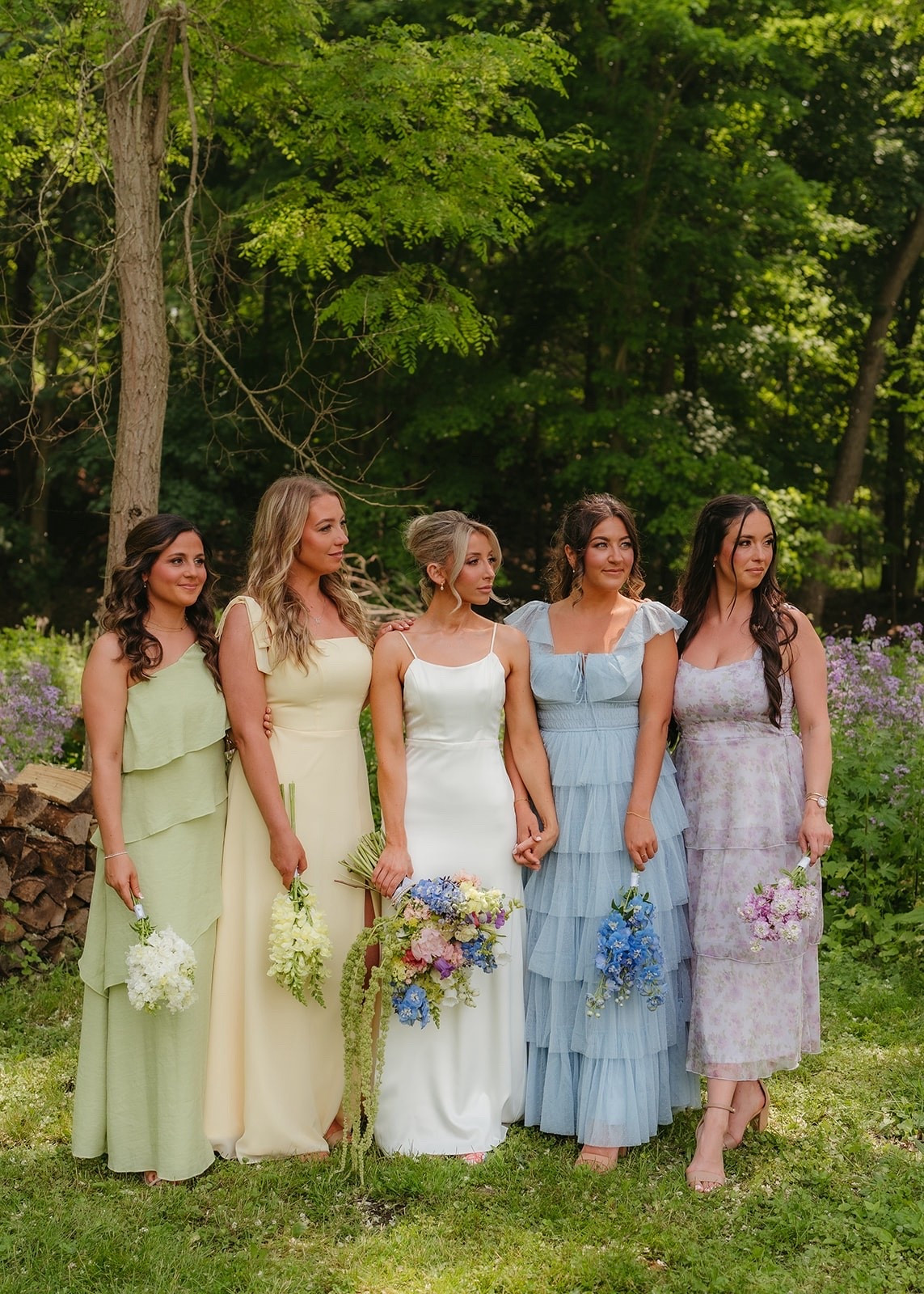 Bridesmaid dresses!! Can only link the blue one, green one is from selfie Leslie, purple from VonMaur. 

#LTKWedding