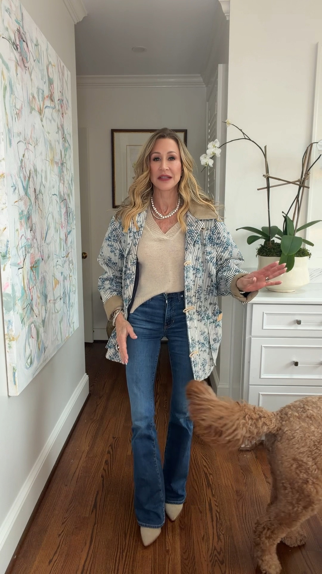 Hunter Bell barn jacket paired with skinny flare jeans, booties and a cashmere sweater!  Perfect springy look for when it’s still cold outside!

#LTKgrwm #LTKOver40 #LTKSeasonal