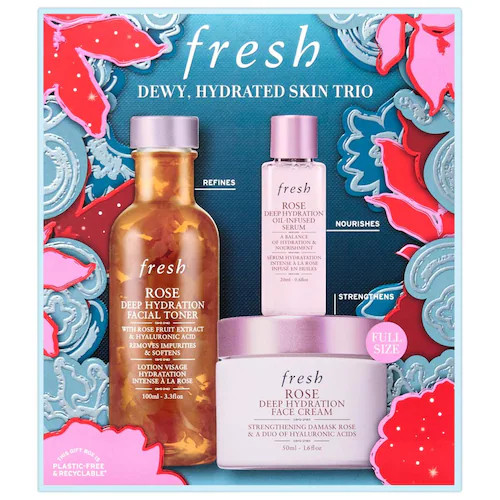 Dewy & Hydrated Skin Trio Skincare Set - fresh | Sephora | Sephora (US)