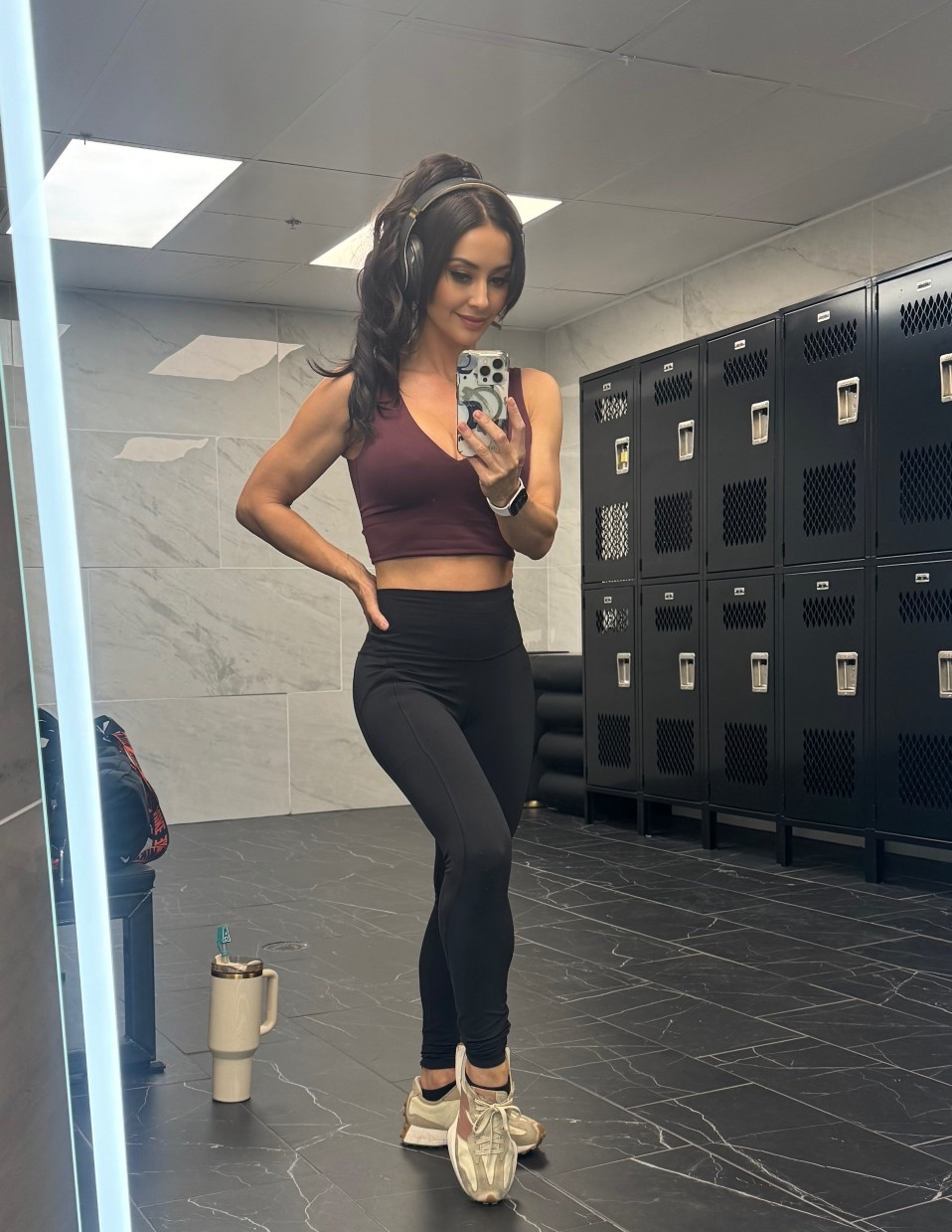 I’m loving this  Nike x Skims collab! Wearing women’s v-neck long line bra in the color Currant in Medium. 

#LTKGiftGuide #LTKootd #LTKfitnessgoals