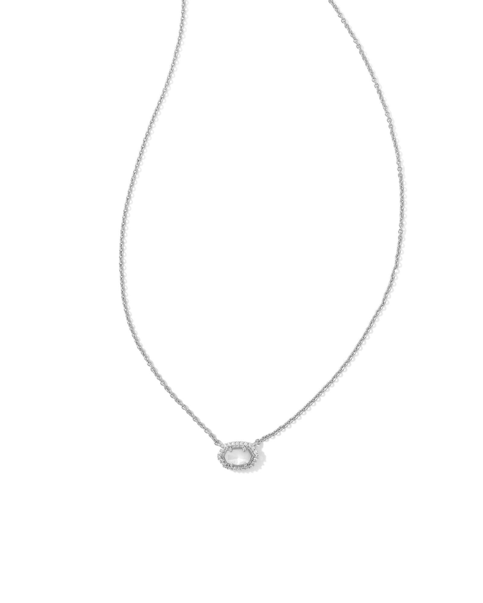 Chelsea Silver Pendant Necklace in Ivory Mother-of-Pearl | Kendra Scott | Kendra Scott