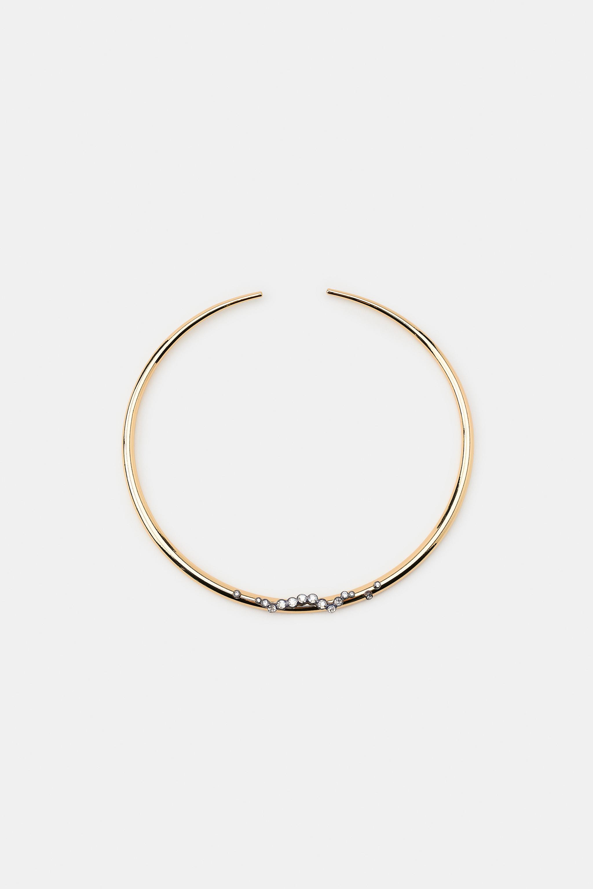 SPARKLY METAL CHOKER NECKLACE | Zara US
