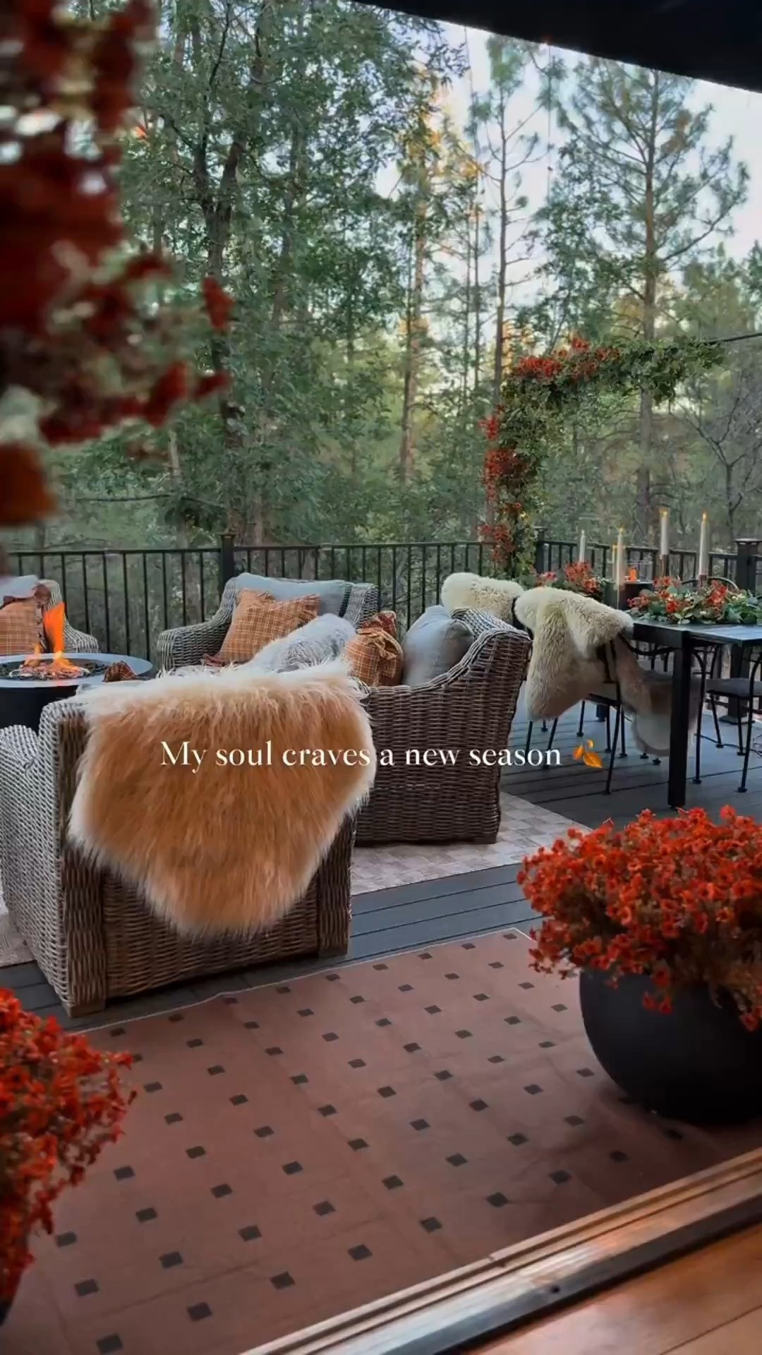 Amazon Fall Decor 🧡

My soul craves a new season… 🍂
The kind with glowing firelight, cozy blankets, and the soft welcome of fall’s first touches, even if summer’s still hanging on.
Candlelit evenings, crackling fires, and warm layers are all just a few Amazon finds away. 🧡 #OfModern

#amazonhome #earlyfallvibes #cozyseasonincoming #firepitnights #fallporchdecor #amazonfinds #outdoorcozy #fallmood #fallporchstyle #orangemums #autumndecor #modernhomestyle #amazonporch #candlelightvibes #seasonalstyling #mycozyhome #homedecorinspo


#LTKU #LTKStyleTip #LTKHome