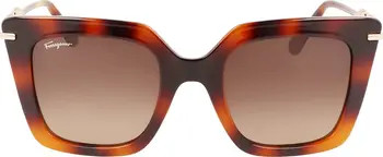 FERRAGAMO Gancini 51mm Rectangular Sunglasses | Nordstromrack | Nordstrom Rack