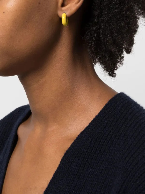 sculpted hoop earrings | Farfetch Global
