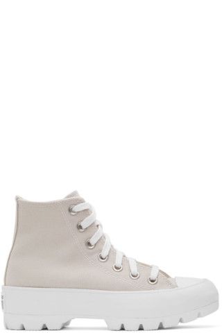 Beige Chuck Taylor All Star Lugged High Sneakers | SSENSE