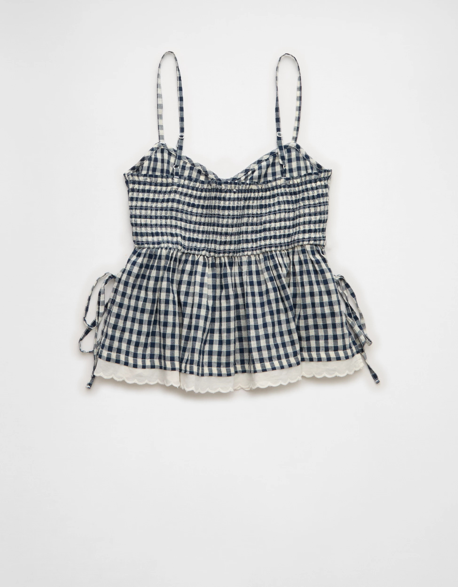 AE Gingham Side-Tie Cami | American Eagle Outfitters (US & CA)