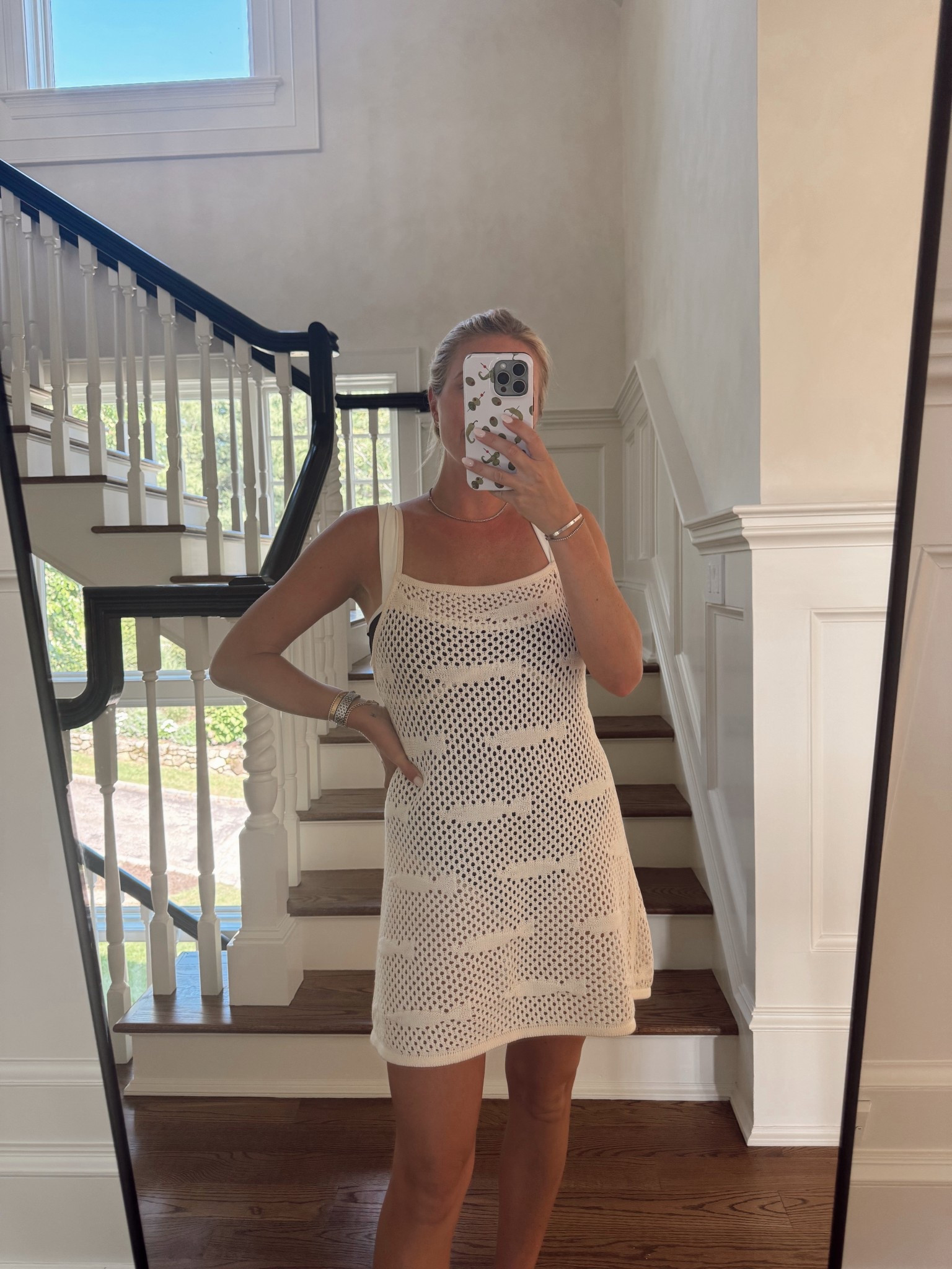 Love this STAUD coverup and Good American suit. It’s super flattering and comfortable!