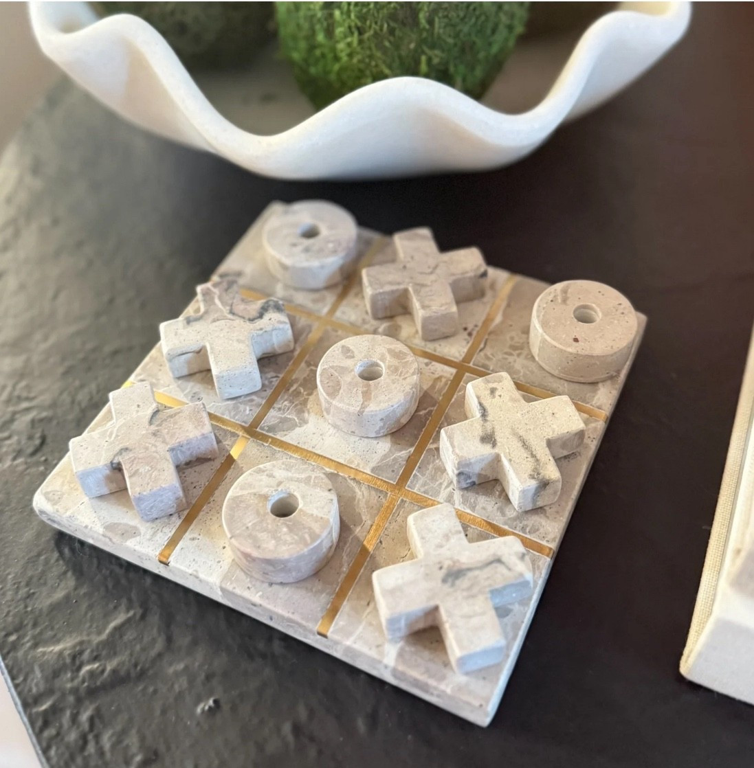 How gorgeous is this marble tic tac toe set? Looks great on a coffee table and would make a great gift! 

#LTKStyleTip #LTKHome #LTKSaleAlert