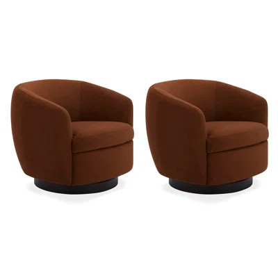 Marcy Upholstered Swivel Barrel Chair | Wayfair North America