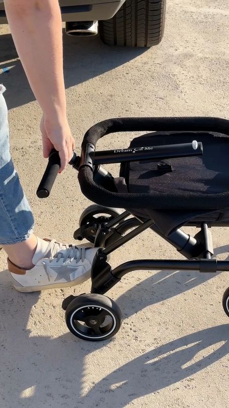 
This is the perfect stroller for travel. It’s slim enough to fit down airplane isles while still having plenty of room for little ones to be comfortable and it folds down small enough to fit in the overhead compartment. Best of all, it grow with your kiddo, transitioning from stroller, to scooter, to rider.

It’s so easy to maneuver. I am able to easily push the stroller with one hand and my suitcase with the other

Or you can shop by clicking the link in our profile and then tapping “shop our instagram feed”

#LTKkids #LTKbaby #LTKsalealert