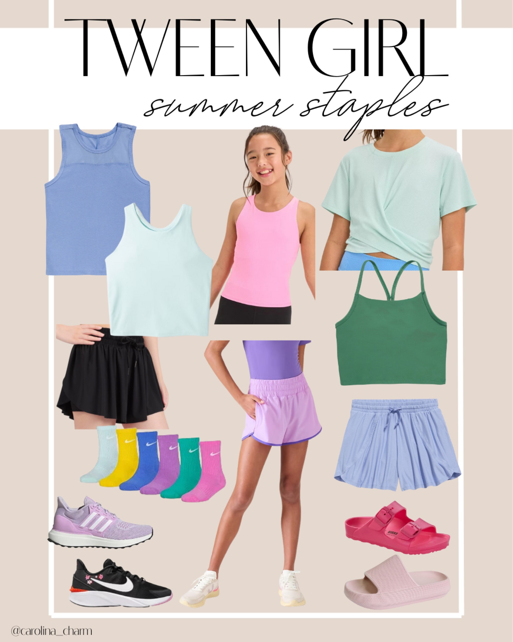 Tween girl summer staples!

Tween fashion | Athleta | Old Navy | Target finds | Kids fashion | Girls clothes | Nike for kids | Butterfly shorts | Slides for girls

#LTKFindsUnder50 #LTKActive #LTKKids