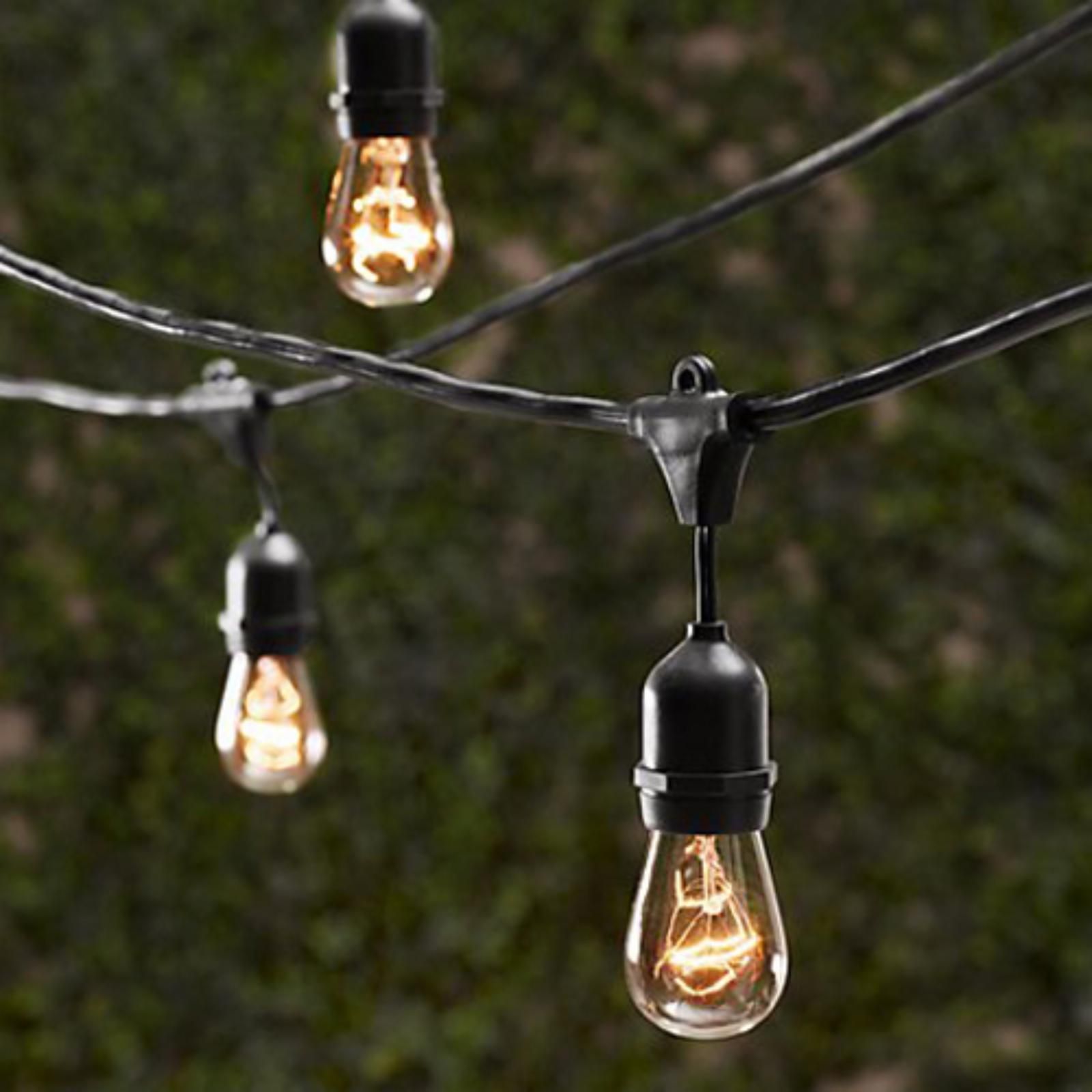 String Light Company Vintage Metro Outdoor String Lights Clear | Hayneedle