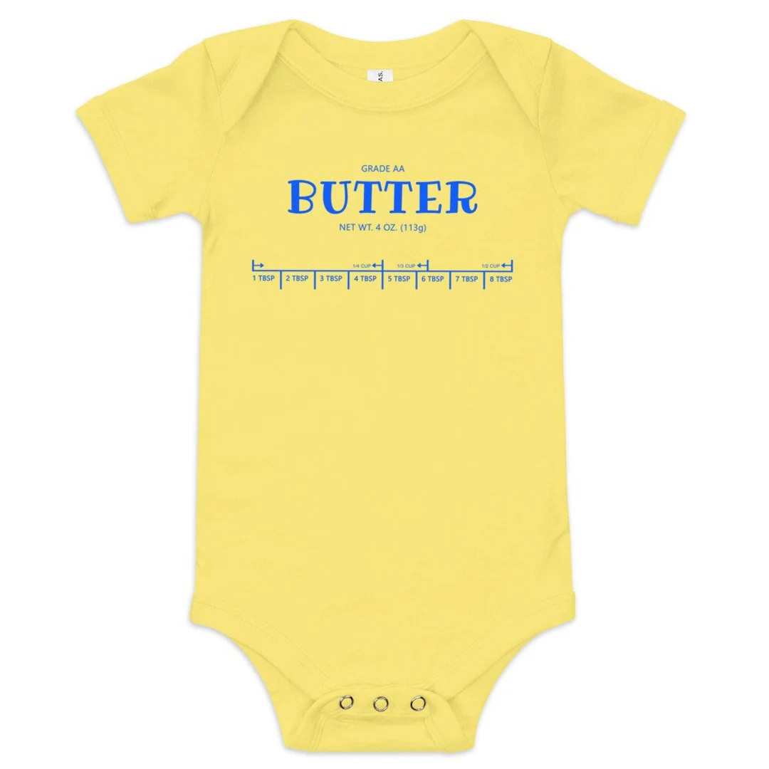 Butter Baby Onesie, Baby One Piece, Funny Baby Shirt, Baby Bodysuit Thanksgiving, Pastry Chef Gif... | Etsy (US)