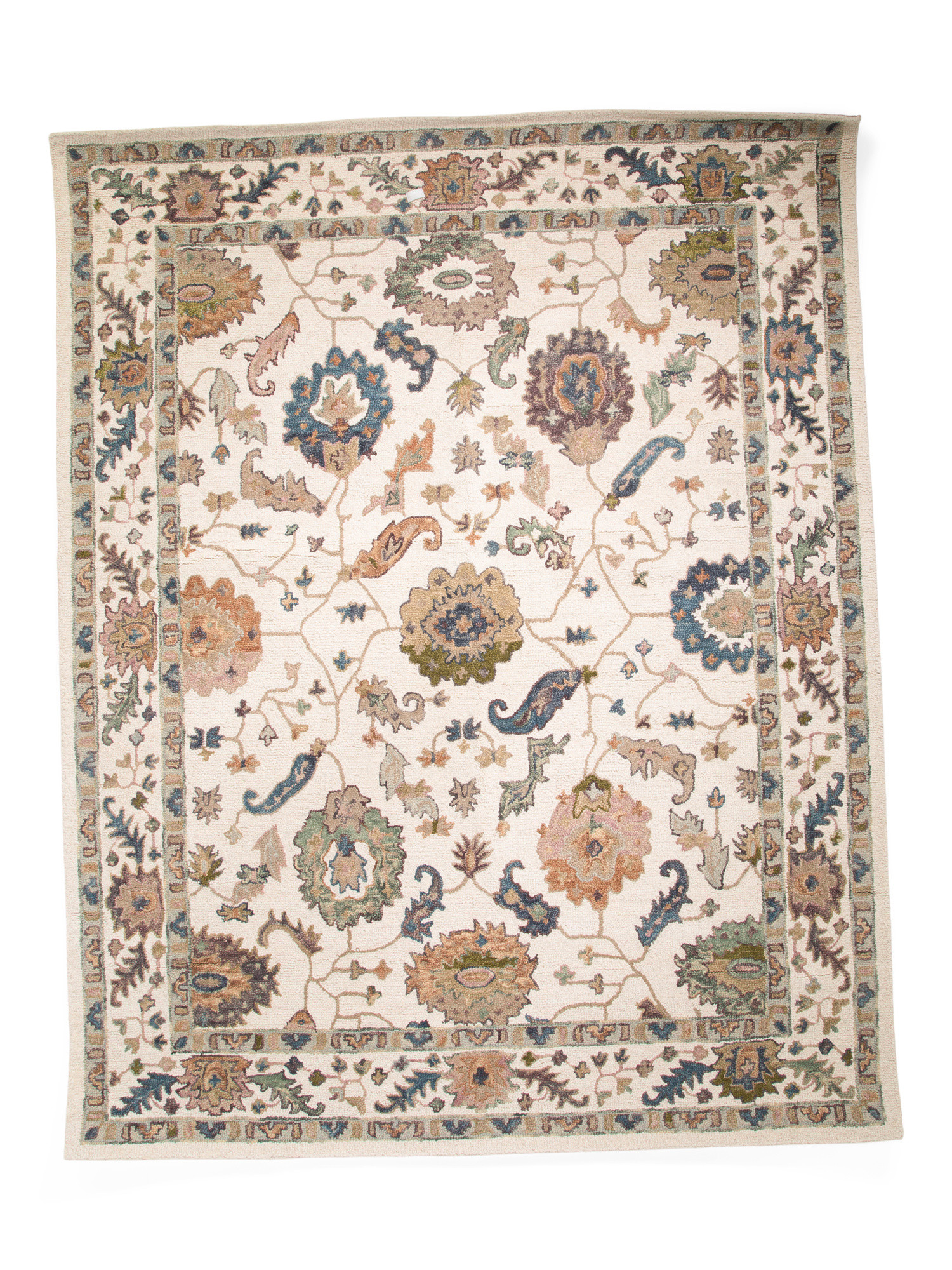 8x10 Wool Hand Hooked Floral Area Rug | TJ Maxx