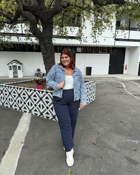 Elevated mom fit! This would be perfect for work too. Living for this look and the fact that I’m not in leggings lol. Wearing a 34 short in the pants & XL in bodysuit 💙

#LTKmidsize #LTKworkwear #LTKplussize
