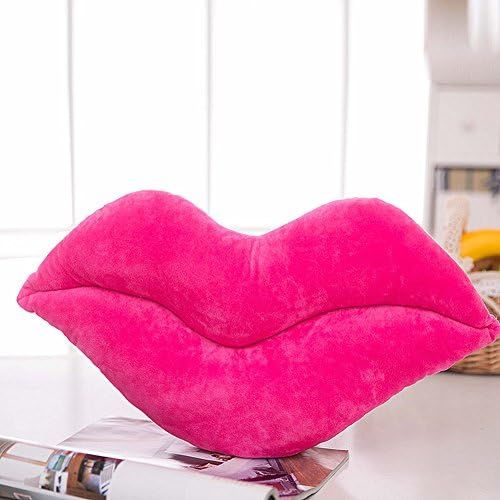 Levinis Hot Pink Lip Shape Throw Pillows Girls Toy Valentine's Day Gift Soft Velvet Decorative Re... | Amazon (US)
