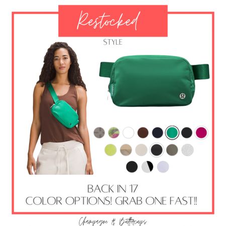 🚨Restock ALERT!! Belt bags back in 17, yes 17 color options! I just grabbed the green that I’ve been hunting! Grab yours fast!!

#beltbags #beltbag #lululemon #lululemonbeltbag 

#LTKFind #LTKitbag #LTKSeasonal