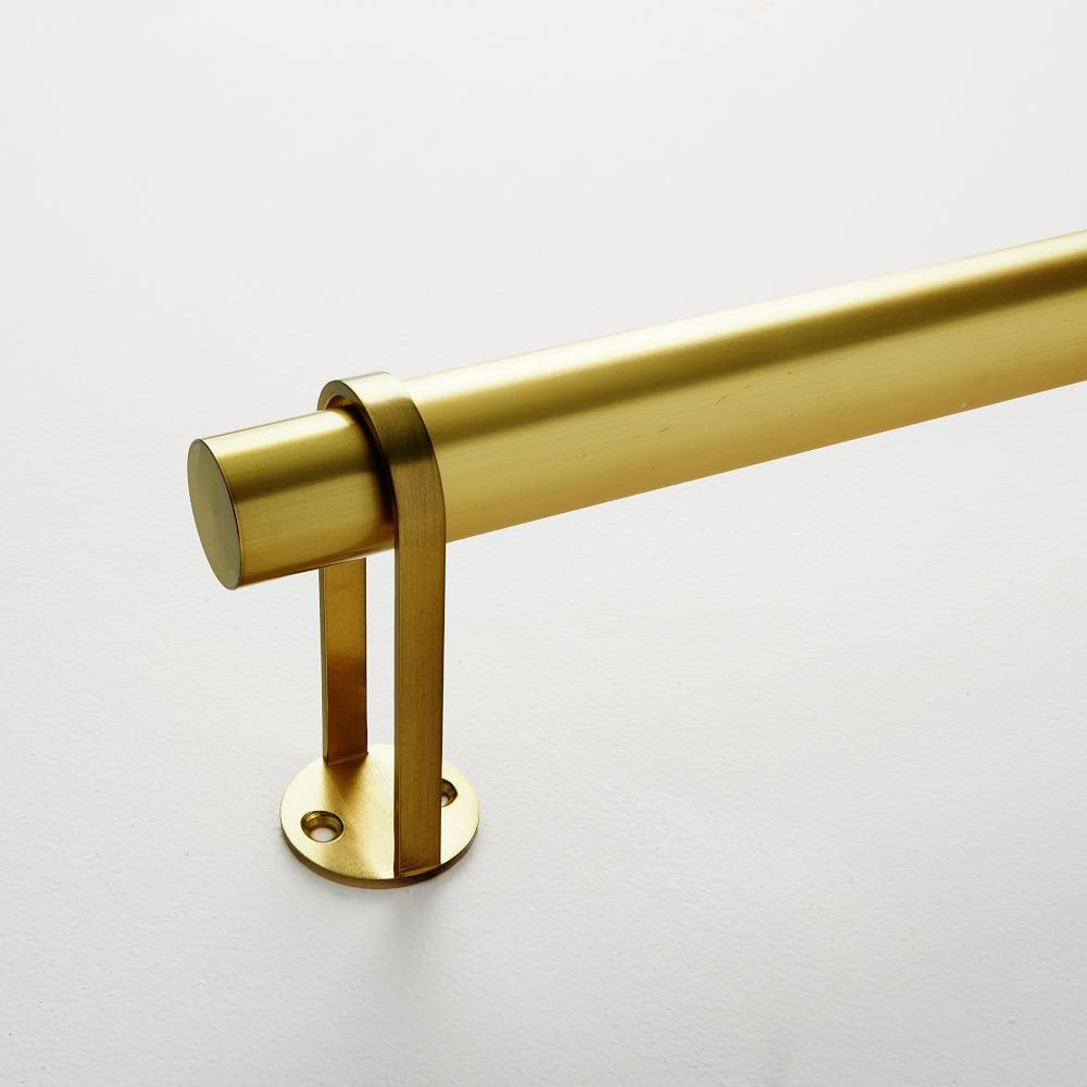 Simple Metal Rod - Antique Brass | West Elm (US)