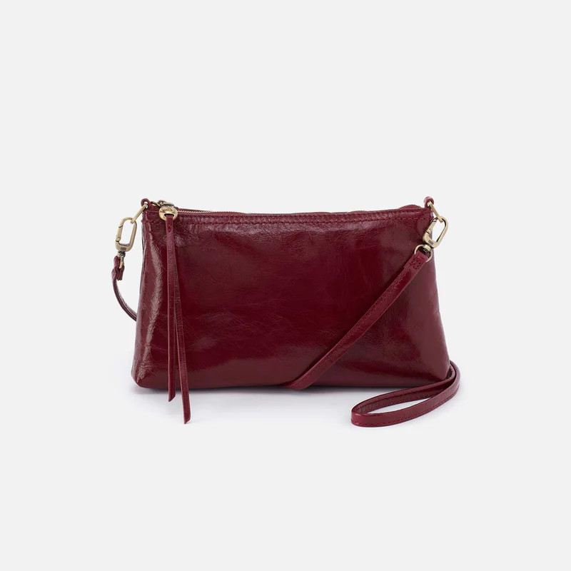 Darcy Crossbody in Polished Leather - Saddleberry | HOBO Bags